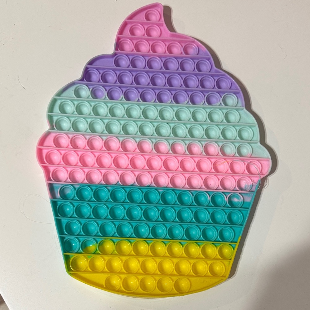 Colorful Cupcake Pop It Fidget Toy